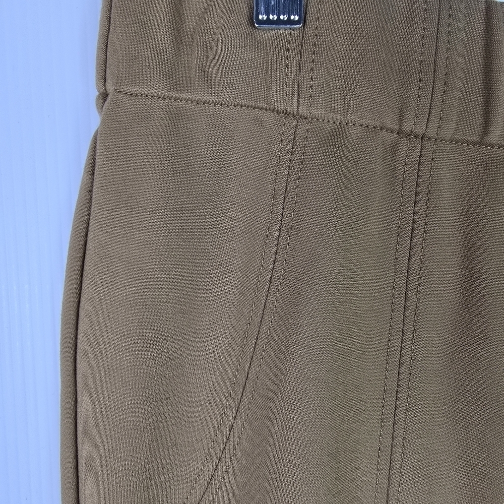 Thalian Women's Camel Colored Super Stretchy Slim Leg Pant Office Cadual Size 4 - Picture 4 of 11